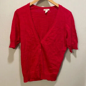 Caslon woman’s three quarter length red sweater